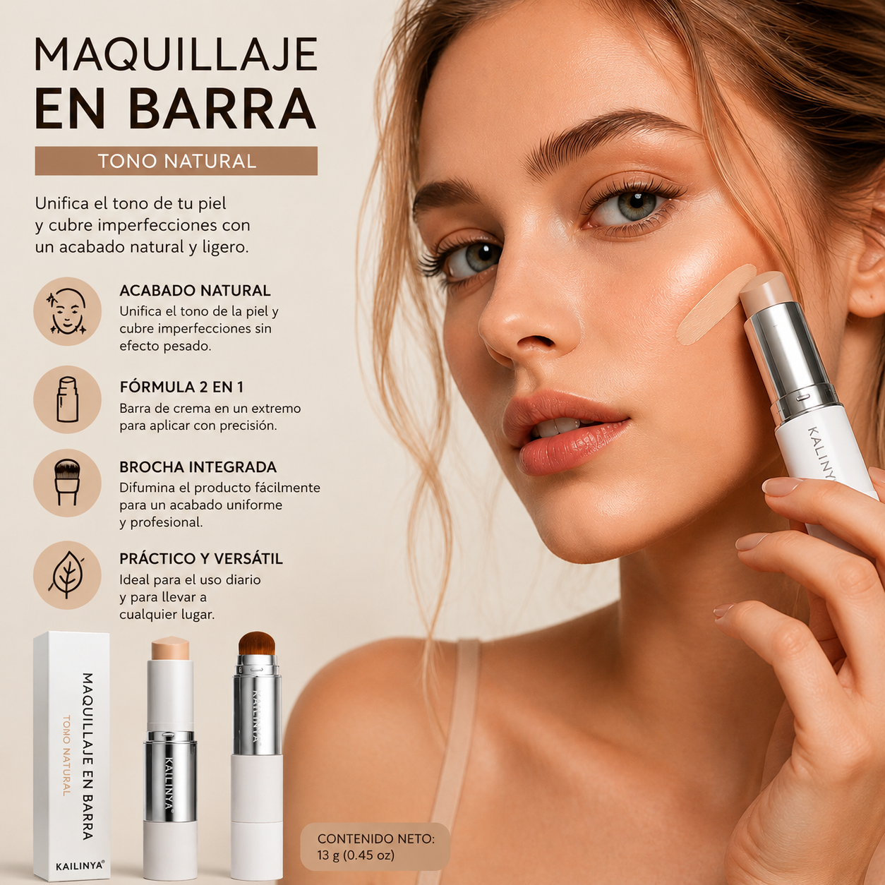 Base de maquillaje en barra