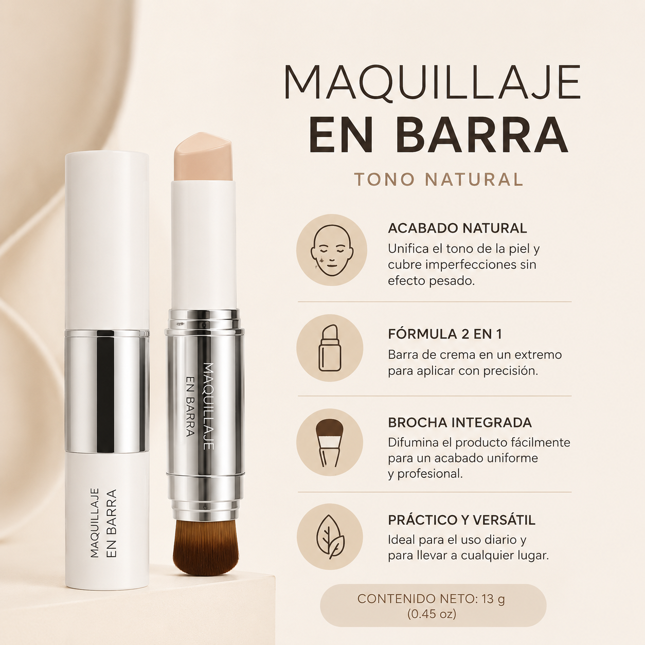 Base de maquillaje en barra